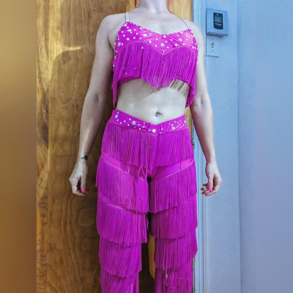 Pink dance costum